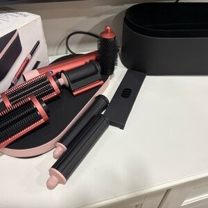 Pink and Black Hair Styling Set Dyson Airwrap